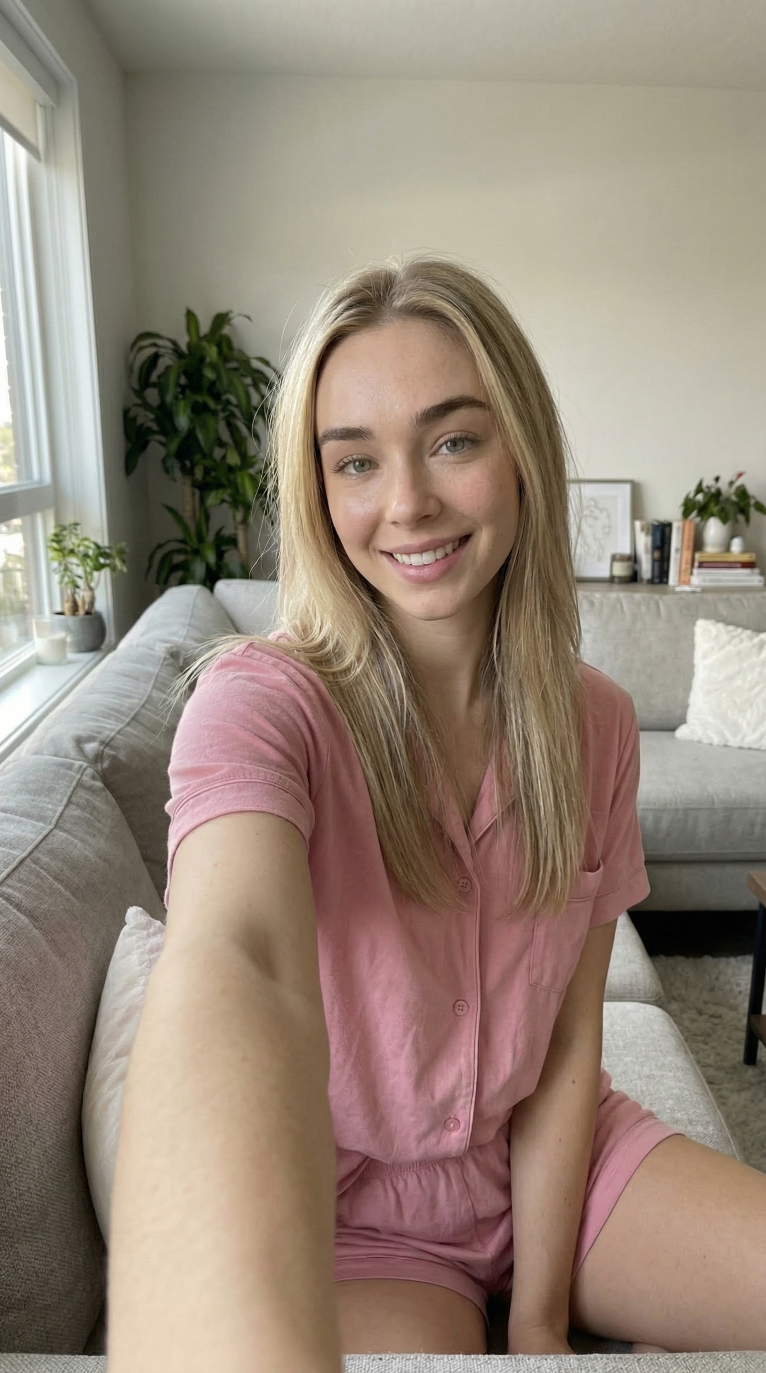 Casual selfie before AI